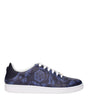 Versace Blue Leather Low Tops