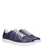 Versace Blue Leather Low Tops