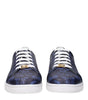 Versace Blue Leather Low Tops
