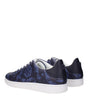 Versace Blue Leather Low Tops