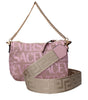 Versace Pink Fabric Handbags