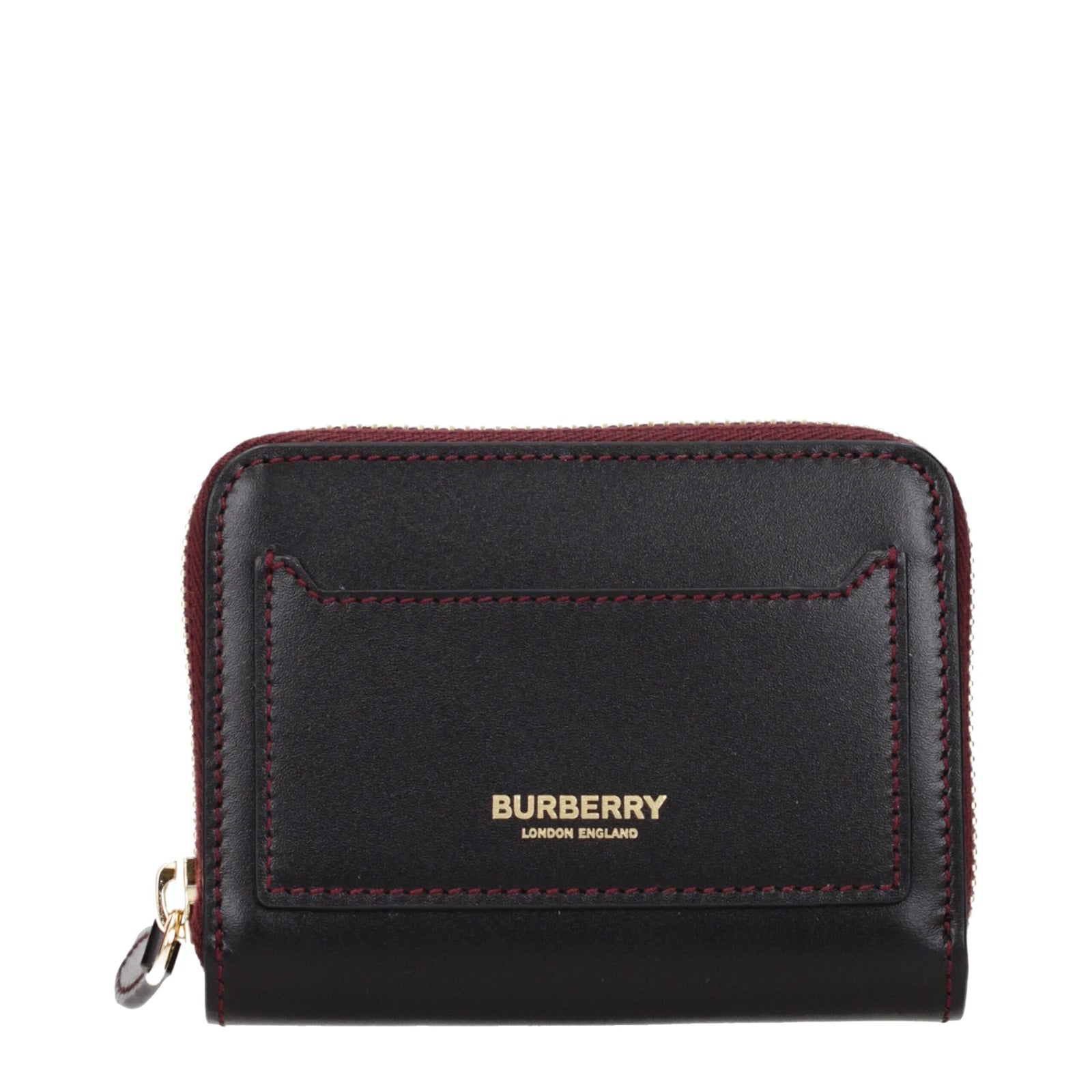 Porte-cartes Burberry en cuir noir