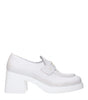 Broche en cuir blanc Miu Miu