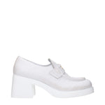 Broche en cuir blanc Miu Miu