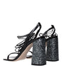 Miu Miu Black Leather Platforms