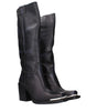 Miu Miu Black Leather High Heel Boots