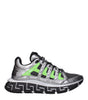 Versace Gray Fabric Athletic Sneakers
