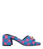 Versace Blue Fabric Platforms