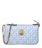 Versace Light Blue Fabric Handbags