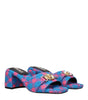 Versace Blue Fabric Platforms