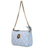 Versace Light Blue Fabric Handbags