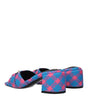 Versace Blue Fabric Platforms