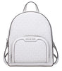 Michael Kors White Fabric Backpacks