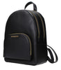 Michael Kors Black Leather Backpacks