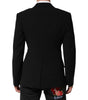 Dolce &amp; Gabbana Black SICILIA Double Breasted Coat Blazer