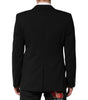Dolce & Gabbana Black Wool Single Breasted Men Coat Blazer