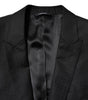 Dolce &amp; Gabbana Black Jacquard Single Breasted 2 Piece Suit