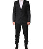 Dolce & Gabbana Dark Gray Wool Single Breasted 2 Piece Suit