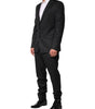 Dolce & Gabbana Dark Gray Wool Single Breasted 2 Piece Suit