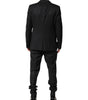 Dolce & Gabbana Dark Gray Wool Single Breasted 2 Piece Suit