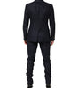 Dolce & Gabbana Dark Blue Double Breasted 2 Piece Suit
