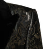 Costume 2 pièces en soie jacquard floral métallisé Dolce &amp; Gabbana