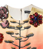 Dolce & Gabbana Multicolor Crystal Embellished A-line Mini Dress