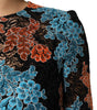 Dolce & Gabbana Multicolor Floral Embroidery Shift Mini Dress