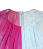 Dolce & Gabbana Fuchsia Light Blue Silk Two Tone Midi Dress