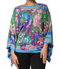 Dolce & Gabbana Multicolor Floral Printed Tunic Blouse Top