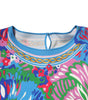 Dolce & Gabbana Multicolor Floral Printed Tunic Blouse Top