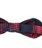 Dolce & Gabbana Red Checkered 100% Silk Adjustable Men Neck Bow Tie