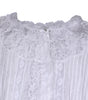 Dolce & Gabbana White Cotton Floral Lace Long Sleeves Top