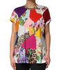 Dolce & Gabbana Multicolor Patchwork Cotton Silk Blouse Top