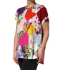 Dolce & Gabbana Multicolor Patchwork Cotton Silk Blouse Top
