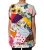 Dolce & Gabbana Multicolor Patchwork Cotton Silk Blouse Top