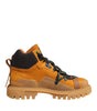 Dolce & Gabbana Orange Lace Up Trekking Ankle Boots Shoes