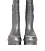 Bottes de pluie à enfiler Dolce &amp; Gabbana argentées métallisées