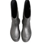 Bottes de pluie à enfiler Dolce &amp; Gabbana argentées métallisées
