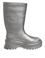 Bottes de pluie à enfiler Dolce &amp; Gabbana argentées métallisées