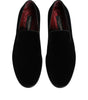 Dolce & Gabbana Black Velvet Loafers Formal Men Dress Shoes