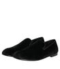 Mocassins en jacquard noir Dolce &amp; Gabbana pour homme
