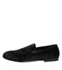 Mocassins en jacquard noir Dolce &amp; Gabbana pour homme