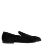Mocassins en jacquard noir Dolce &amp; Gabbana pour homme
