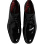 Dolce & Gabbana Black Leather Lace Up Men Derby Formal Shoes