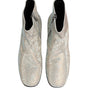 Dolce & Gabbana White Strass DG Logo Heels Ankle Boots Shoes