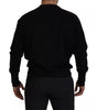 Dolce &amp; Gabbana Black Cotton Crewneck Sweatshirt Sweater