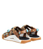 Dolce & Gabbana Brown Leather Studded Slides Sandals Shoes