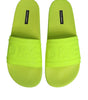 Sandales à enfiler en caoutchouc vert Dolce &amp; Gabbana, chaussures de plage