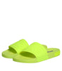 Sandales à enfiler en caoutchouc vert Dolce &amp; Gabbana, chaussures de plage